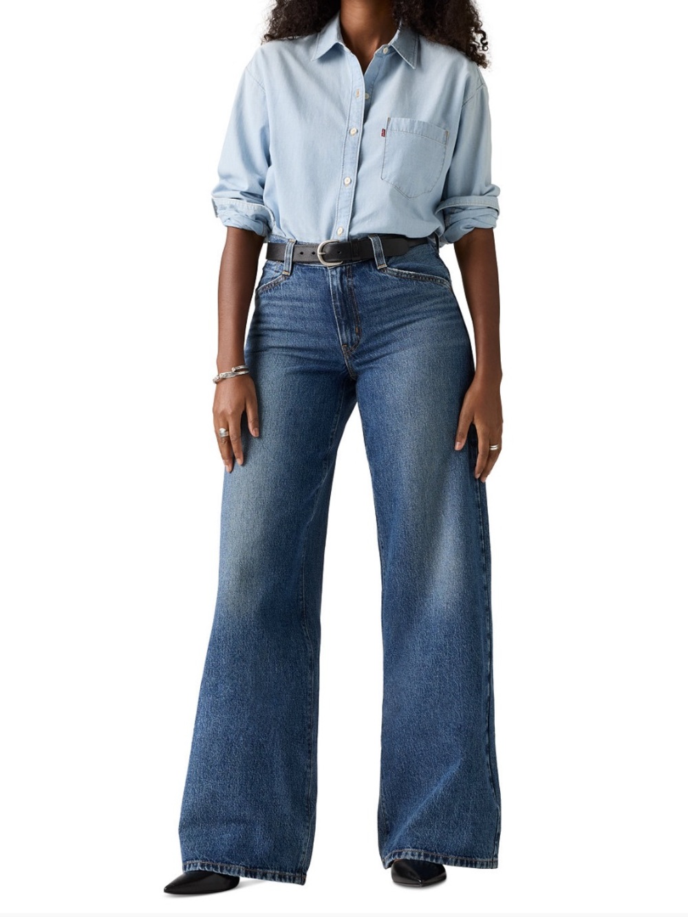 Women's '94 Baggy Wide-Leg Relaxed-Fit Denim Jeans